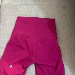 lululemon align biker short - high rise - magenta - size 0